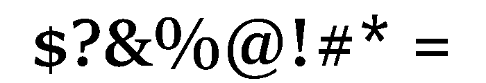 Sitka Display Semibold Font OTHER CHARS