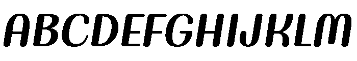 Side Hustle Italic Font UPPERCASE