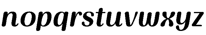 Side Hustle Italic Font LOWERCASE