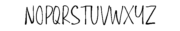 Sidewalk Notes Font UPPERCASE