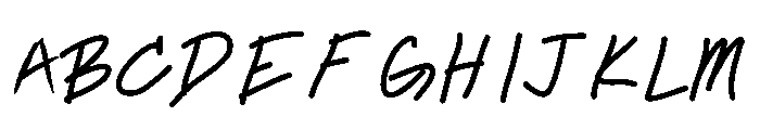 Sidewalk Scribble Medium Font UPPERCASE