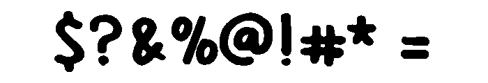 Sididek Handwriting Regular Font OTHER CHARS
