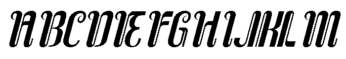 Sidosari Slant Font UPPERCASE