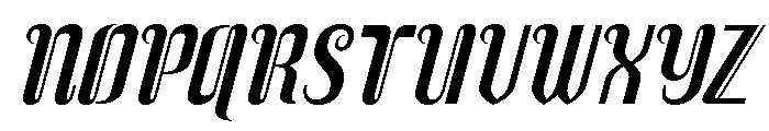 Sidosari Slant Font UPPERCASE