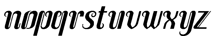 Sidosari Slant Font LOWERCASE