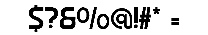Siglas Regular Font OTHER CHARS
