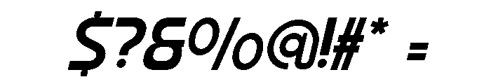 Siglas Slant Font OTHER CHARS