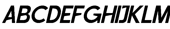 Siglas Slant Font UPPERCASE