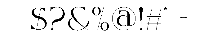 Siglera Font OTHER CHARS