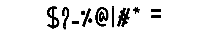 Sign Off Font OTHER CHARS