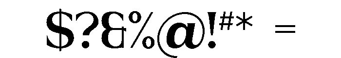 Signa Regular Font OTHER CHARS
