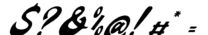 Signage Heritage Italic Font OTHER CHARS