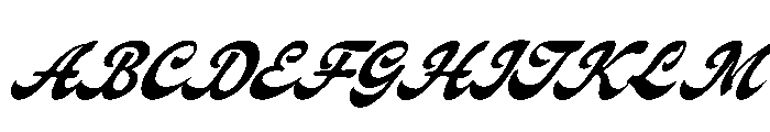 Signage Heritage Italic Font UPPERCASE