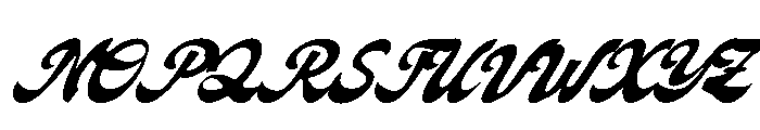 Signage Heritage Italic Font UPPERCASE