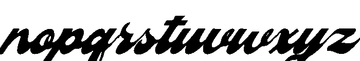Signage Heritage Italic Font LOWERCASE