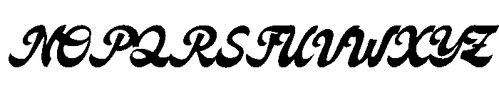 Signage Heritage Font UPPERCASE
