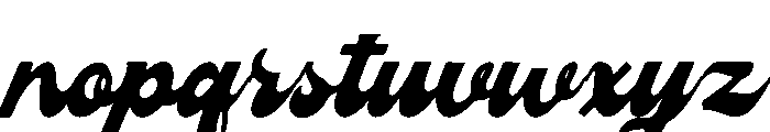 Signage Heritage Font LOWERCASE
