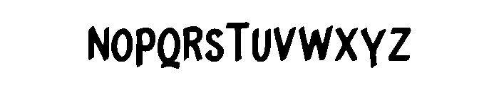 Signage Font LOWERCASE