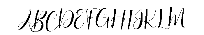 Signatur Engagement Font UPPERCASE