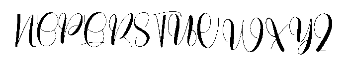 Signatur Engagement Font UPPERCASE