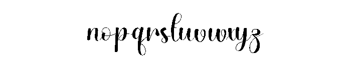 Signatur Engagement Font LOWERCASE
