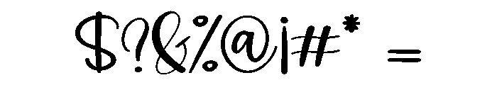 Signaturday Font OTHER CHARS