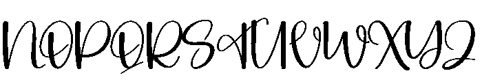 Signaturday Font UPPERCASE