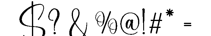 Signature Birthday Regular Font OTHER CHARS