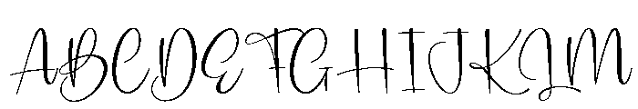 Signature Birthday Regular Font UPPERCASE