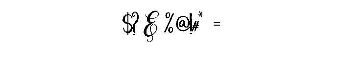Signature Daily Font OTHER CHARS