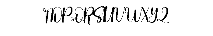 Signature Daily Font UPPERCASE