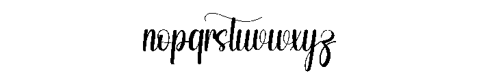 Signature Daily Font LOWERCASE