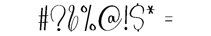 Signature Enchanting Font OTHER CHARS
