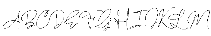 Signature Ganintra Regular Font UPPERCASE