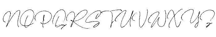Signature Ganintra Regular Font UPPERCASE