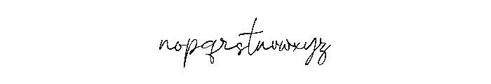 Signature Ganintra Regular Font LOWERCASE