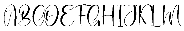 Signature Girlband Font UPPERCASE