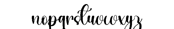 Signature Girlband Font LOWERCASE