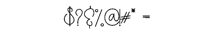 Signature Moonlighty Font OTHER CHARS