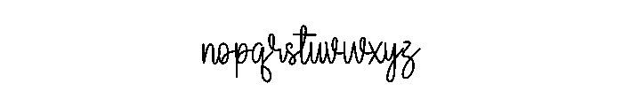 Signature Moonlighty Font LOWERCASE