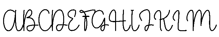 Signature Paradise Font UPPERCASE