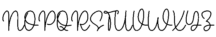 Signature Paradise Font UPPERCASE