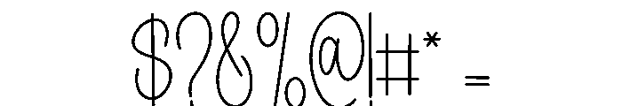Signature Promise Font OTHER CHARS