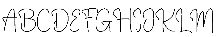 Signature Promise Font UPPERCASE