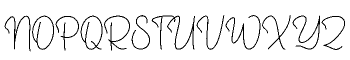 Signature Promise Font UPPERCASE