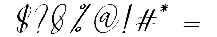 Signature Santa Font OTHER CHARS