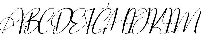 Signature Santa Font UPPERCASE