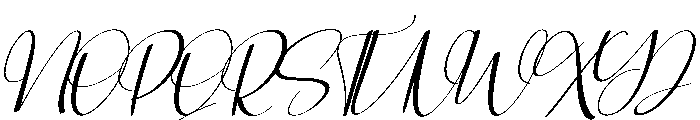 Signature Santa Font UPPERCASE