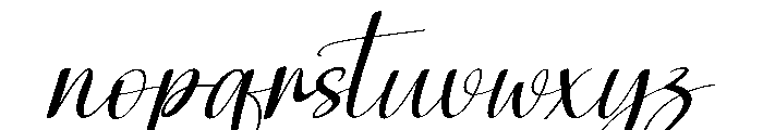 Signature Santa Font LOWERCASE