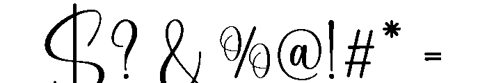SignatureBirthday-Regular Font OTHER CHARS